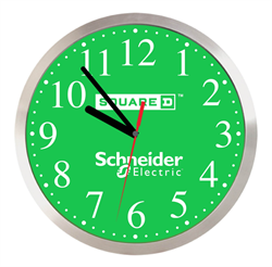 Image of 12” Silver Analog Wall Clock